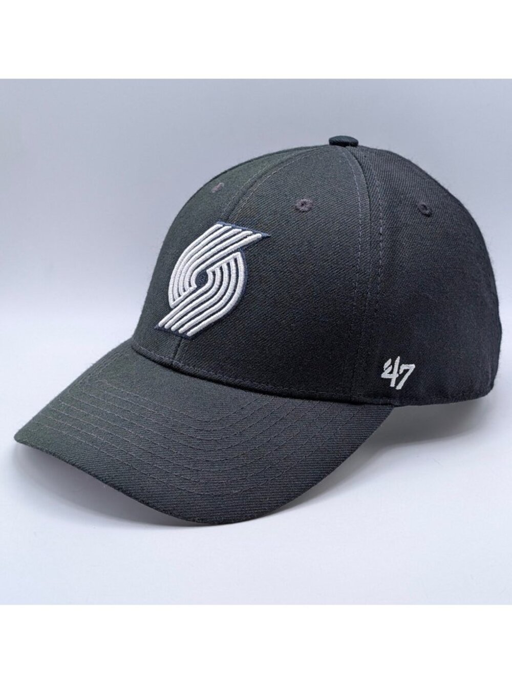 Portland Trail Blazers NBA Hat Cap Adult Adjustable Strap Back Black White Logo